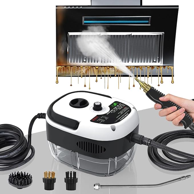 2500W High Pressure Steam Cleaners, Portable Steam Cleaner Handheld 6 Speeds for Home Kitchen