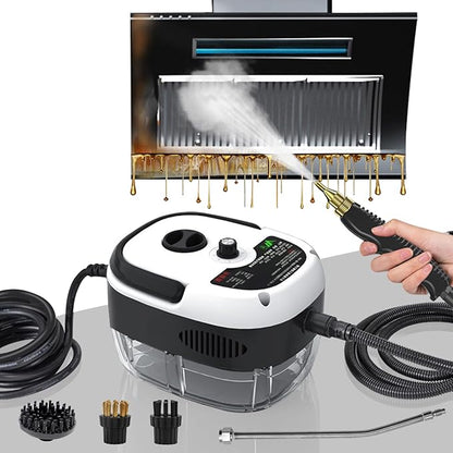 2500W High Pressure Steam Cleaners, Portable Steam Cleaner Handheld 6 Speeds for Home Kitchen
